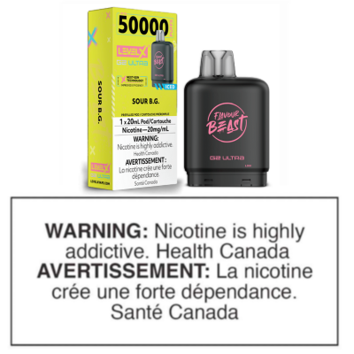 LEVEL X G2 ULTRA POD - FLAVOUR BEAST - SOUR B.G ICED