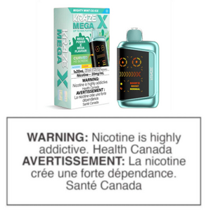 KRAZE MEGA X DISPOSABLE - MIGHTY MINT CG ICE