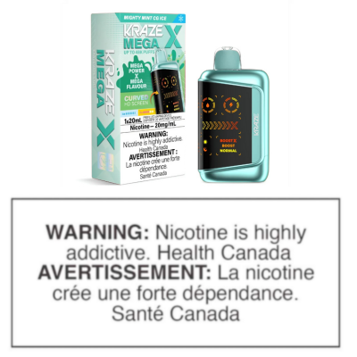 KRAZE MEGA X DISPOSABLE - MIGHTY MINT CG ICE