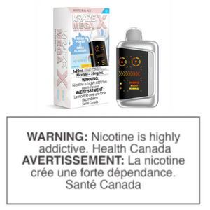 KRAZE MEGA X DISPOSABLE - WHITE G.B ICE