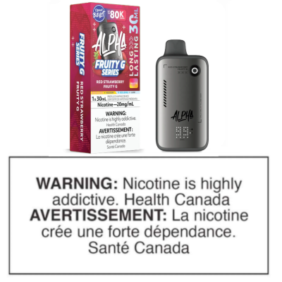 FLAVOUR BEAST ALPHA DISPOSABLE - RED STRAWBERRY FRUITY G