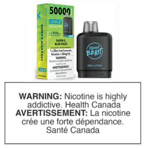 LEVEL X G2 ULTRA POD - FLAVOUR BEAST - SUPER S. BLUE RAZZ ICED