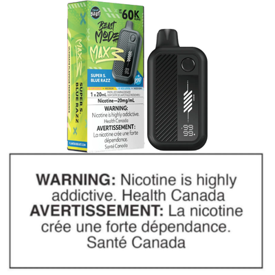 FLAVOUR BEAST BEAST MODE MAX 3 DISPOSABLE - SUPER S. BLUE RAZZ ICED