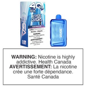 KRAZE GIGA DISPOSABLE - BLUE RAZZ ICE