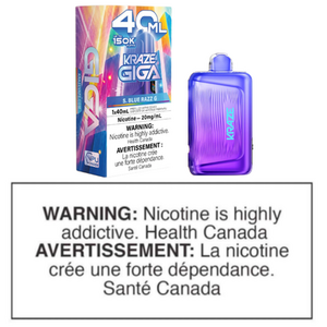 KRAZE GIGA DISPOSABLE - S. BLUE RAZZ G