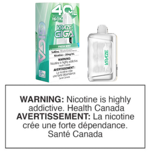 KRAZE GIGA DISPOSABLE - FRESH MINT ICE