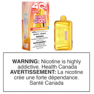 KRAZE GIGA DISPOSABLE - TROPICAL MANGO ICE