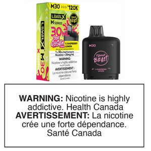 LEVEL X M SERIES POD - SOUR GUSHIN' S. RASPBERRY LEMON 30mL