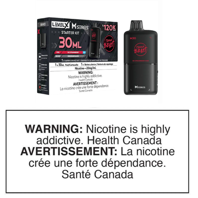 LEVEL X M SERIES STARTER KIT 30mL - SIC STRAWBERRY ICED