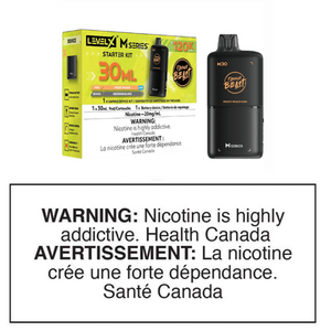 LEVEL X M SERIES STARTER KIT 30mL - FRIZZY PEACH ICED
