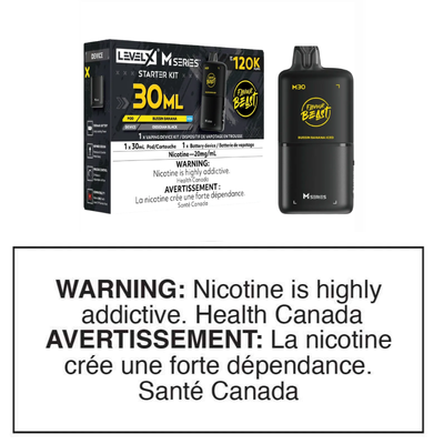 LEVEL X M SERIES STARTER KIT 30mL - BUSSIN BANANA ICED