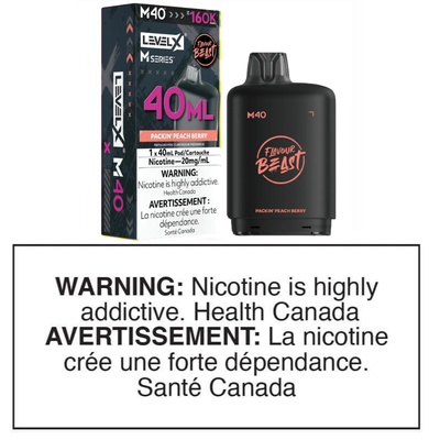 LEVEL X M SERIES POD - PACKIN' PEACH BERRY 40mL