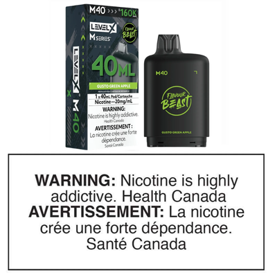 LEVEL X M SERIES POD - GUSTO GREEN APPLE 40mL