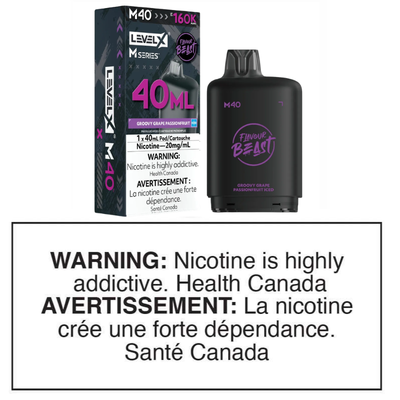 LEVEL X M SERIES POD - GROOVY GRAPE PASSIONFRUIT ICED 40mL