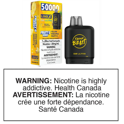 LEVEL X G2 ULTRA POD - FLAVOUR BEAST - YELLOW PINEAPPLE FRUITY G