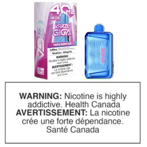KRAZE GIGA DISPOSABLE - TRIPLE BERRY ICE