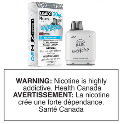 LEVEL X M SERIES POD - FLAVOUR BEAST UNLEASHED - EPIC PEPPERMINT ICED 30mL