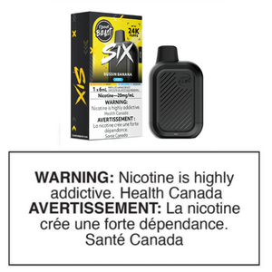 FLAVOUR BEAST SIX DISPOSABLE - BUSSIN BANANA ICED 20mg