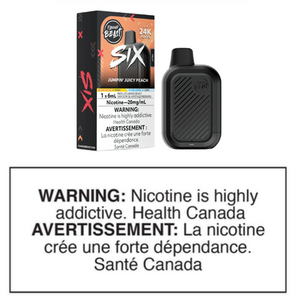 FLAVOUR BEAST SIX DISPOSABLE - JUMPIN' JUICY PEACH 20mg