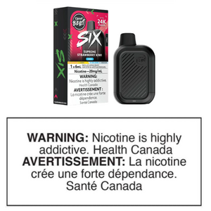 FLAVOUR BEAST SIX DISPOSABLE - SUPREME STRAWBERRY KIWI ICED 20mg