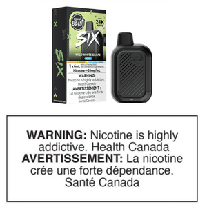 FLAVOUR BEAST SIX DISPOSABLE - WILD WHITE GRAPE ICED 20mg