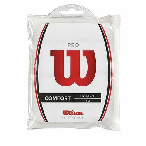 Wilson PRO OVERGRIP 12 PACK - WHITE