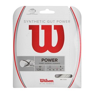 Wilson SYNTHETIC GUT POWER 17 - WHITE