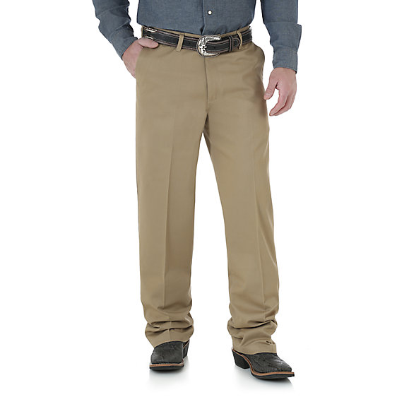 WRANGLER WRANGLER FLAT FRONT SLACKS