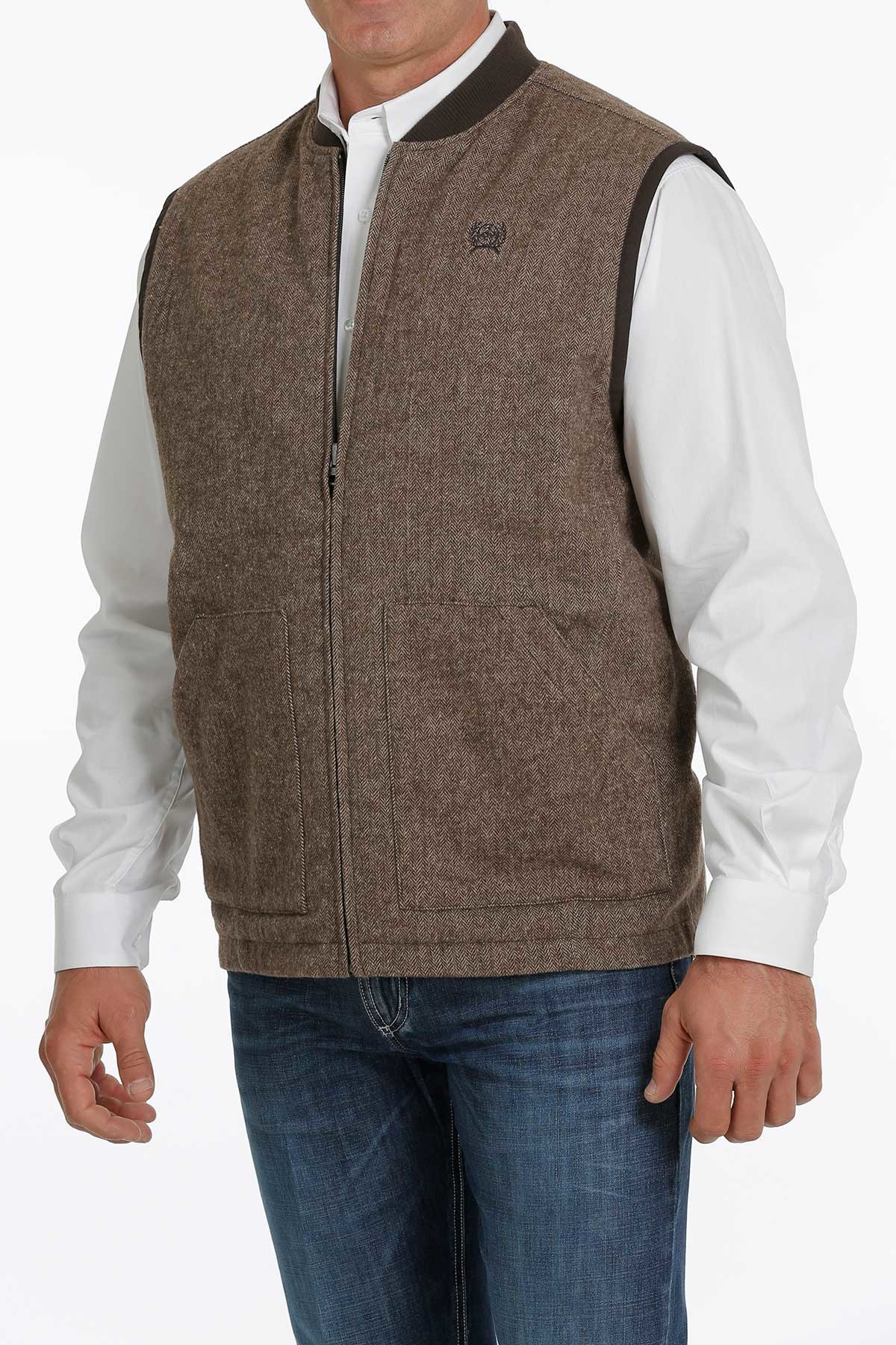 cinch grey vest