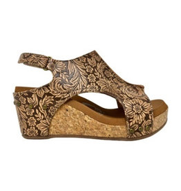 VERY G VERY G LIBERTY TOOLED WEDGE SANDAL
