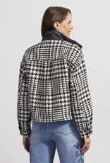 TRIBAL TRIBAL BLK/WHT HOUNDSTOOTH JACKET