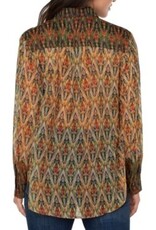 LIVERPOOL LIVERPOOL MULTI IKAT PRNT BLOUSE