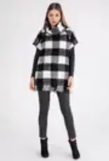 ISLE ISLE BLK/WHT BUFFALO PLAID TUNIC