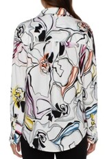 LIVERPOOL LIVERPOOL FLORAL ABSTRACT BLOUSE