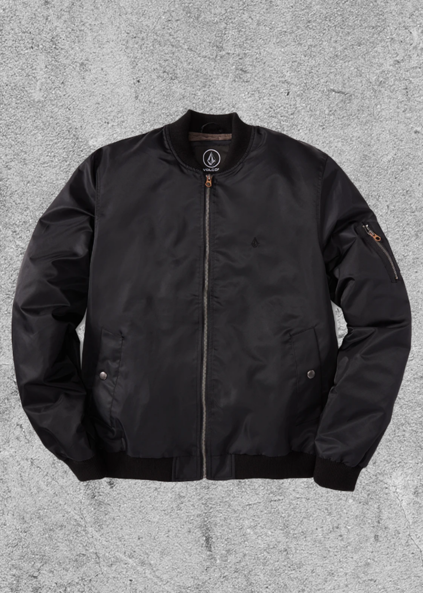 volcom leather jacket