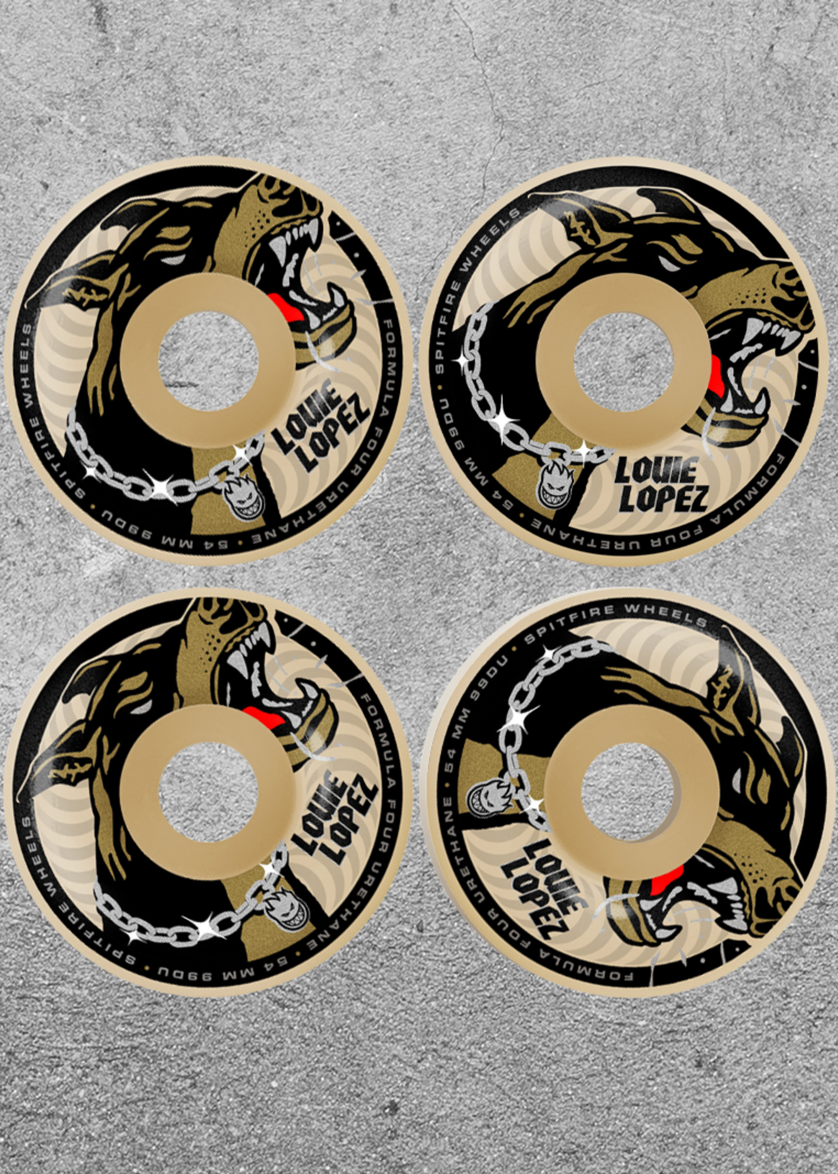 SPITFIRE SPITFIRE F4 99 LOUIE UNCHAINED CLASSIC 54MM WHEELS