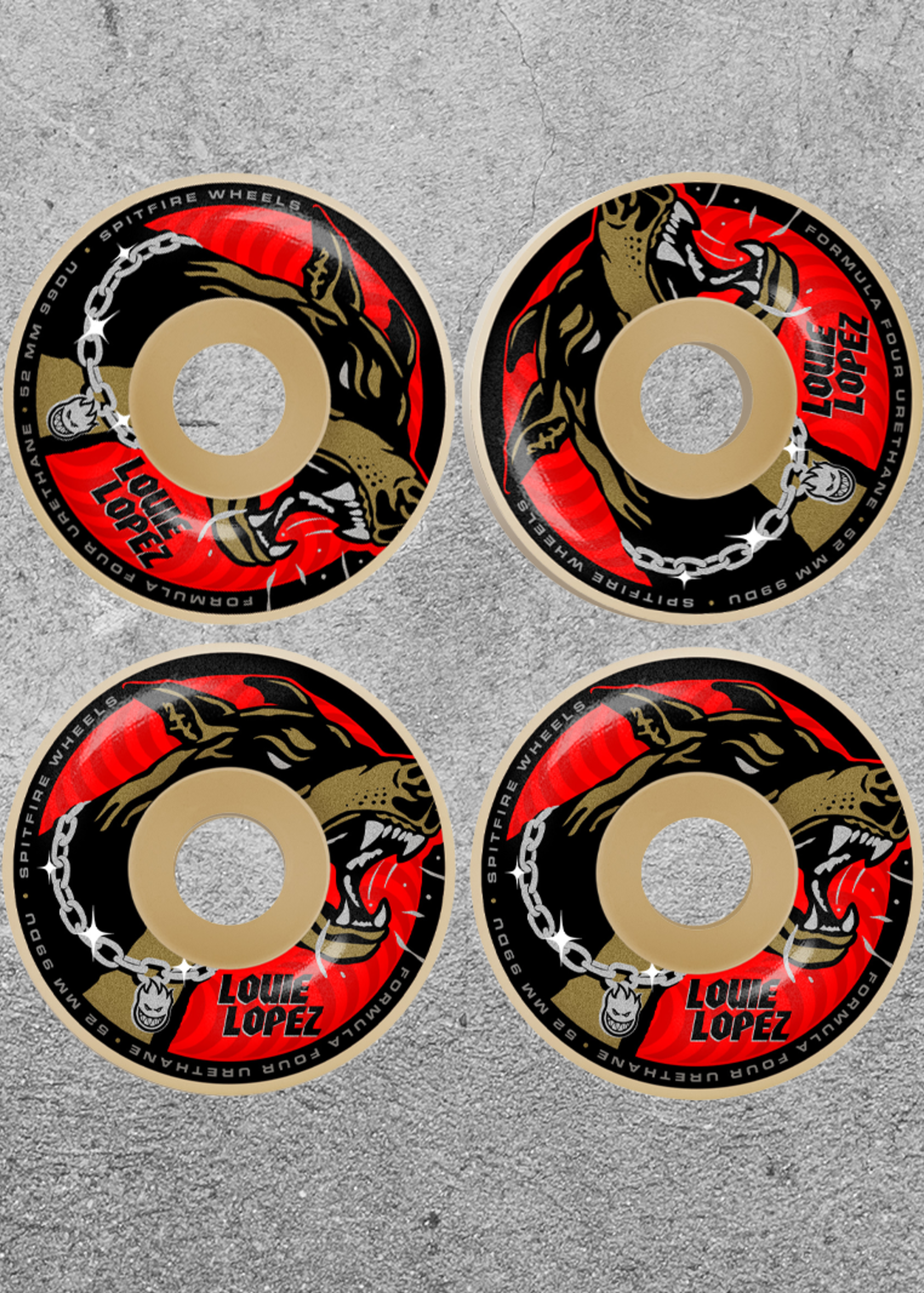 SPITFIRE SPITFIRE F4 99 LOUIE UNCHAINED CLASSIC 52MM WHEELS