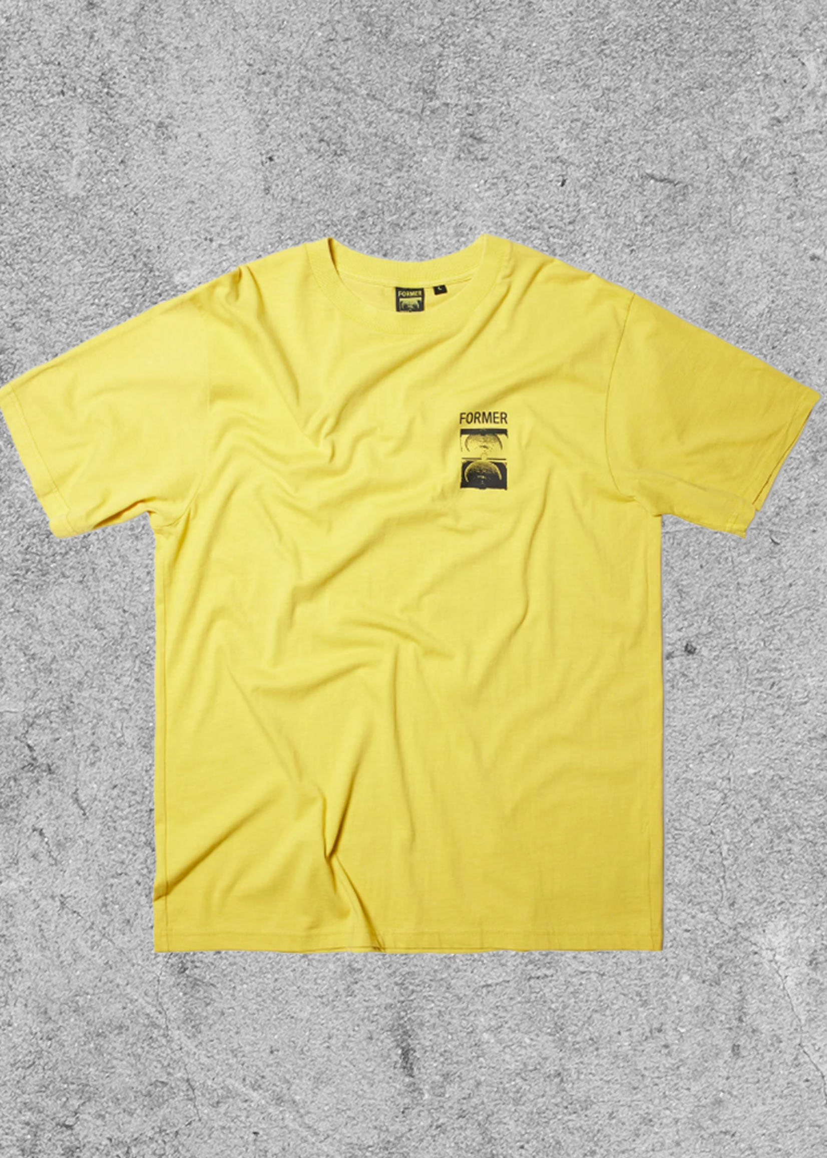 FORMER BRAND FORMER CRUX TEE - WASHED MUSTARD