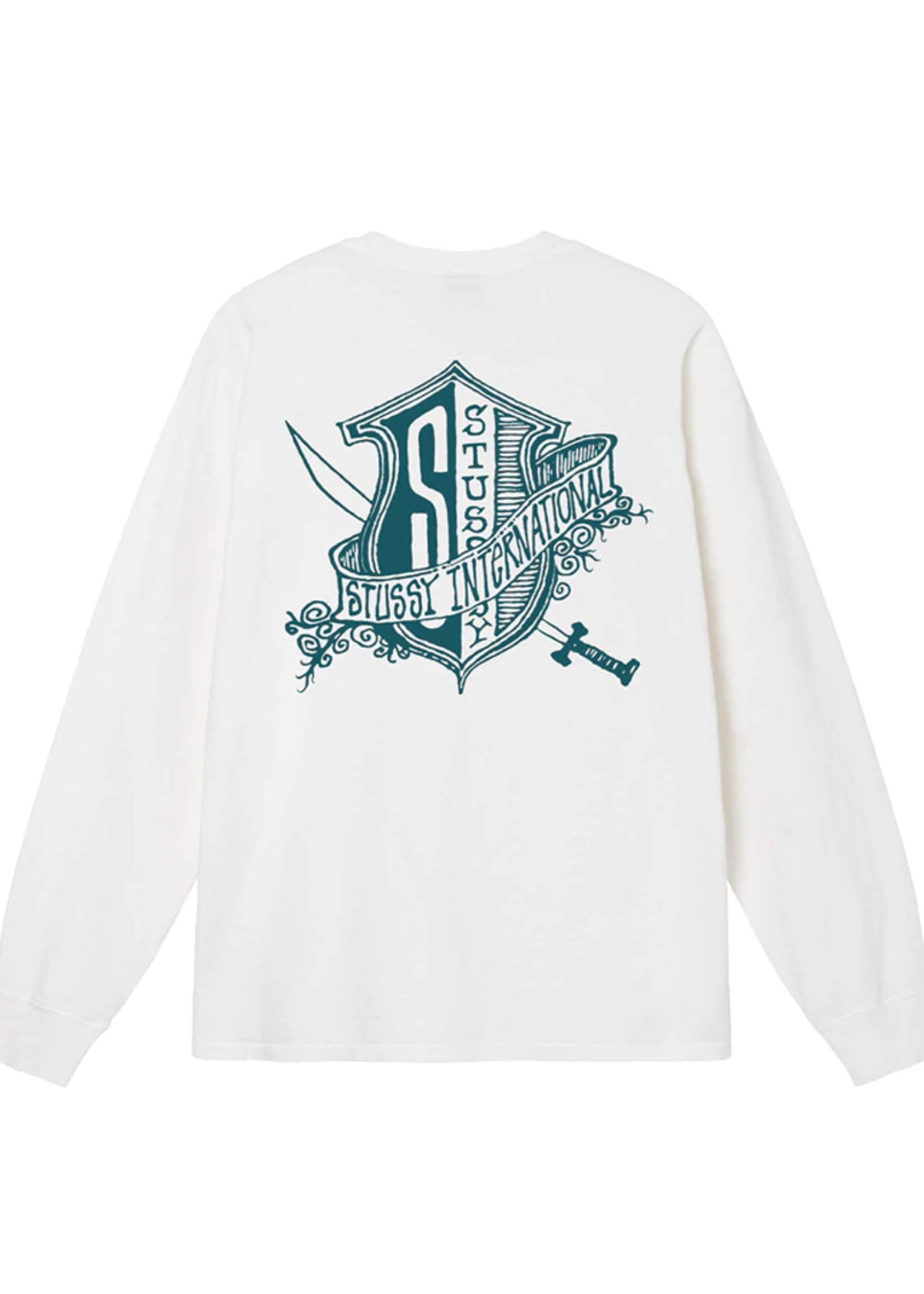 STUSSY STUSSY SHIELD PIGMENT DYED L/S - NATURAL