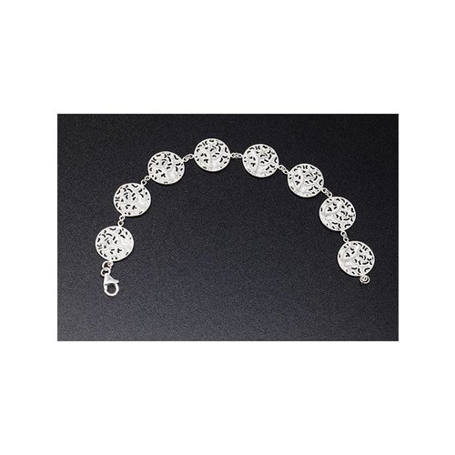 Nautilus Jewelry NAUTILUS JEWELRY FAN CORAL BRACELET (8 STATIONS) SILVER Nautilus Jewelry NAUTILUS JEWELRY FAN CORAL BRACELET (8 STATIONS) SILVER