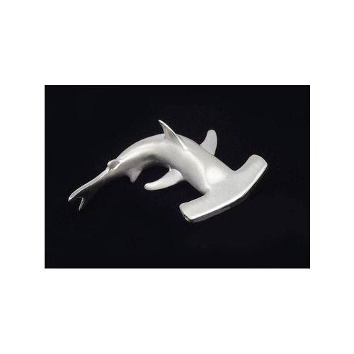 Nautilus Jewelry NAUTILUS JEWELRY HAMMERHEAD PENDANT SILVER MATTE W/CHAIN Nautilus Jewelry NAUTILUS JEWELRY HAMMERHEAD PENDANT SILVER MATTE W/CHAIN