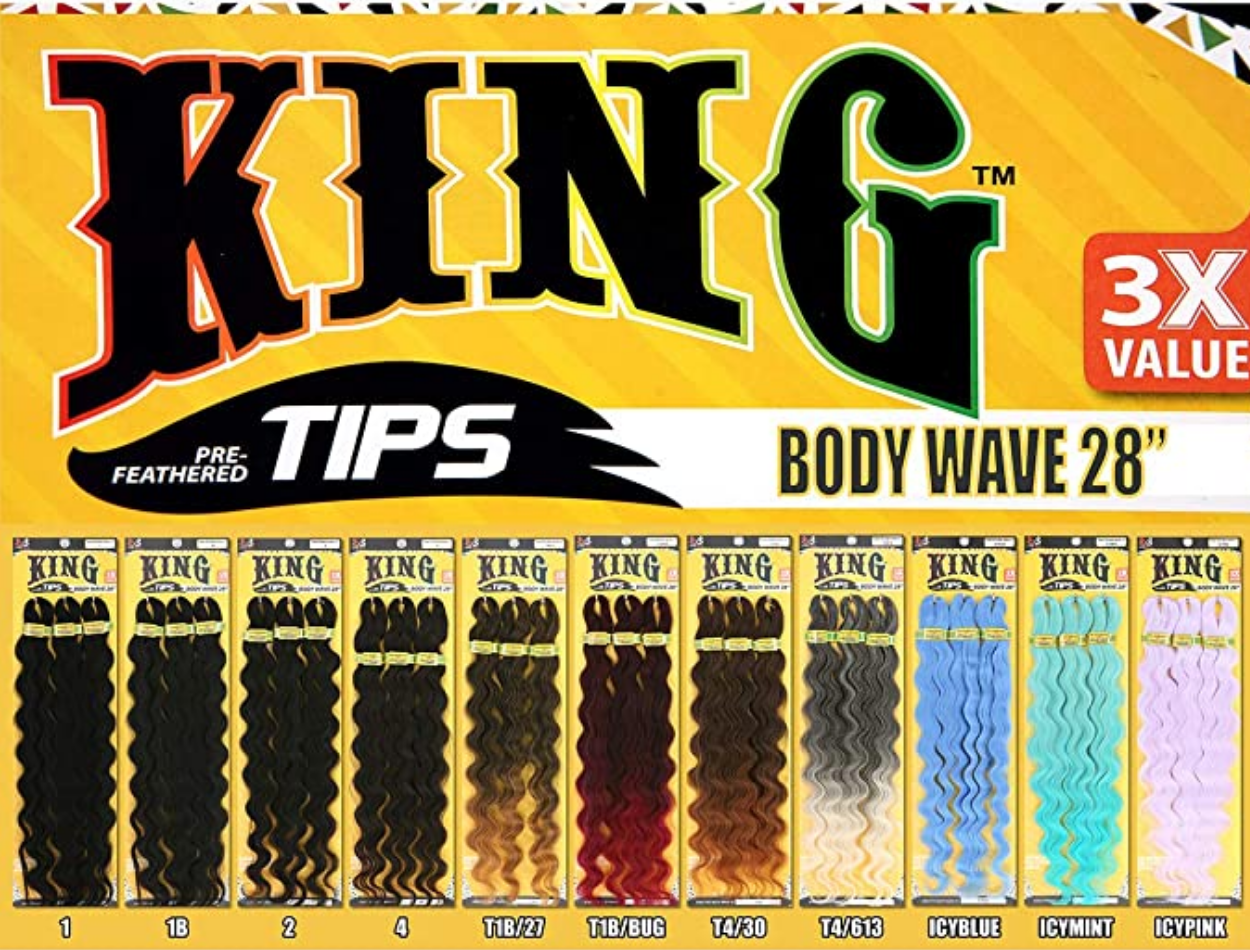 KING TIPS BODY WAVE 28 3X - Lanniebeauty.com