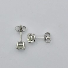 14k White Gold 1.03ctw Diamond Stud Earrings