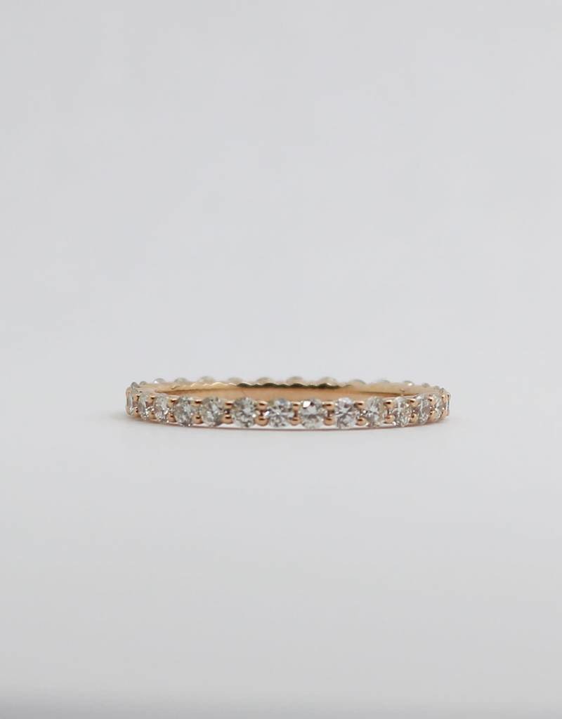 14kr .75ctw Round Brilliant Diamond Ladies Stackable