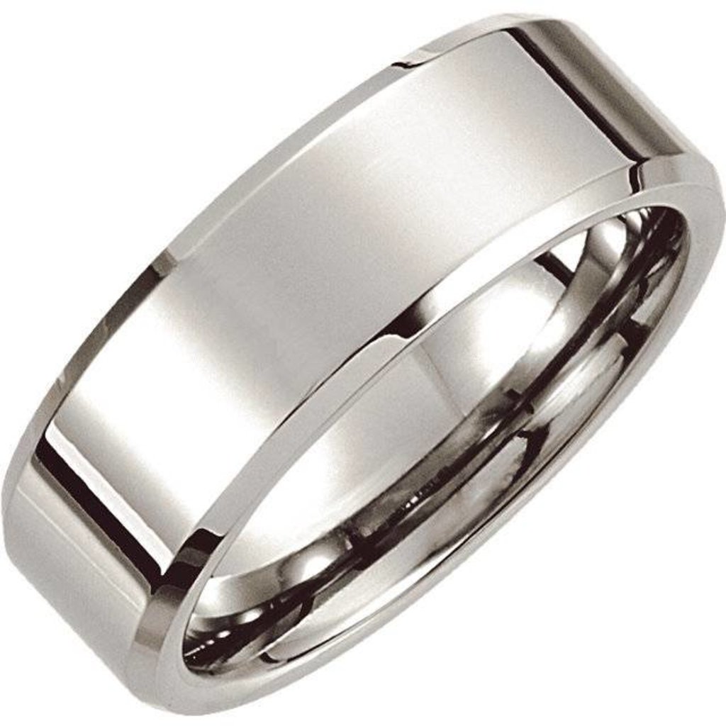 American Jewelry Cobalt Polished Wedding Band