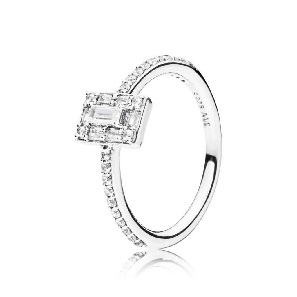 PANDORA Ring, Luminous Ice, Clear CZ - Size 52 - American Jewelry