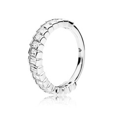 Pandora PANDORA Ring, Glacial Beauty, Clear CZ - Size 50