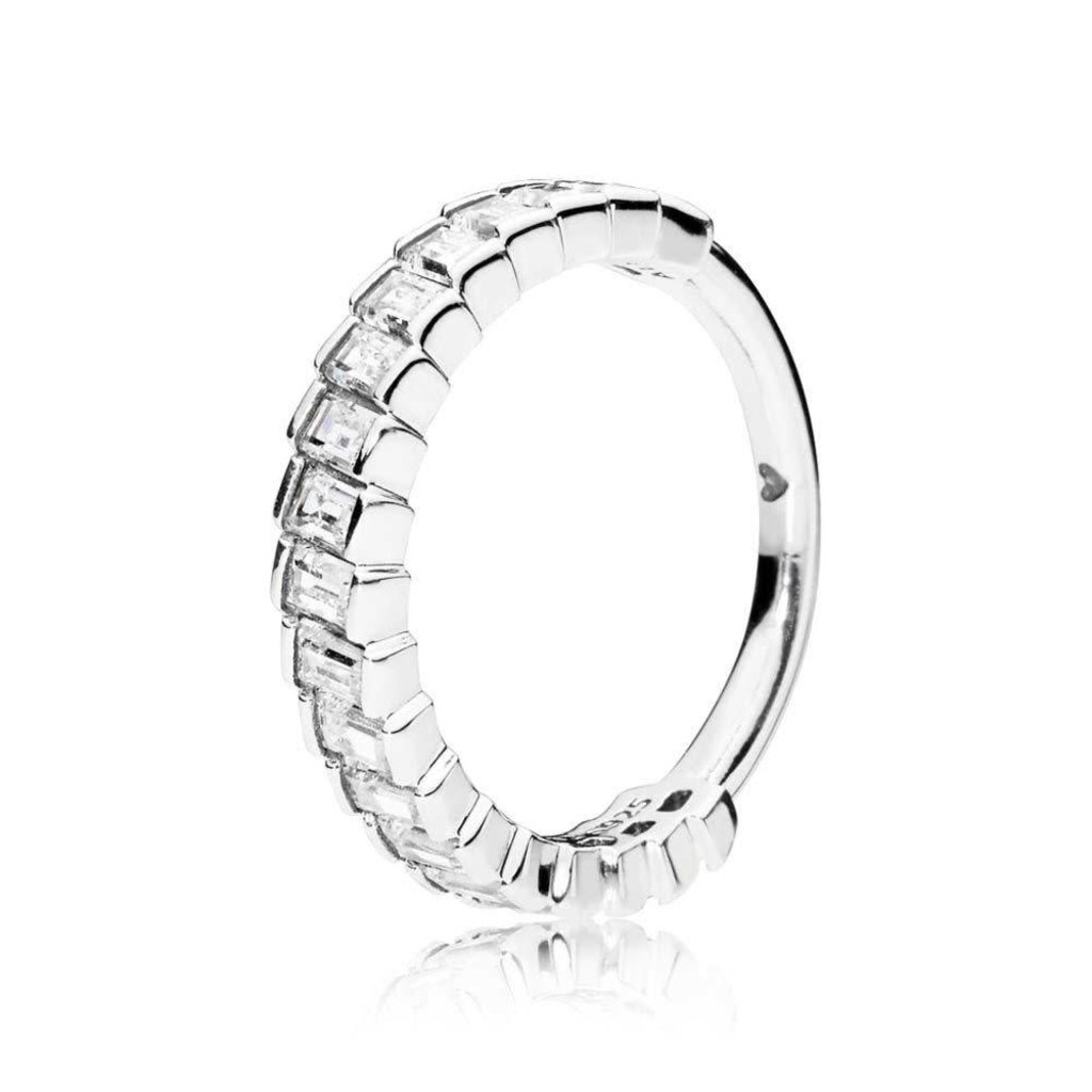 Pandora PANDORA Ring, Glacial Beauty, Clear CZ - Size 54