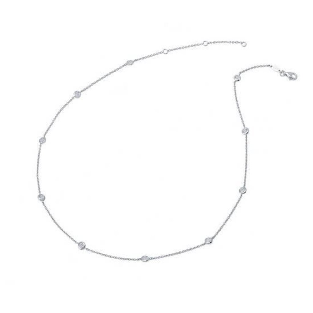 Lafonn Lafonn 1.10ctw Station Necklace (16-18")