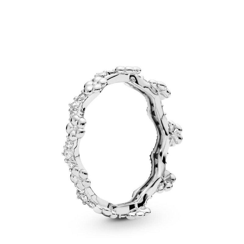 Pandora PANDORA Ring, Flower Crown, Clear CZ - Size 52